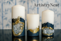 Decorated candles