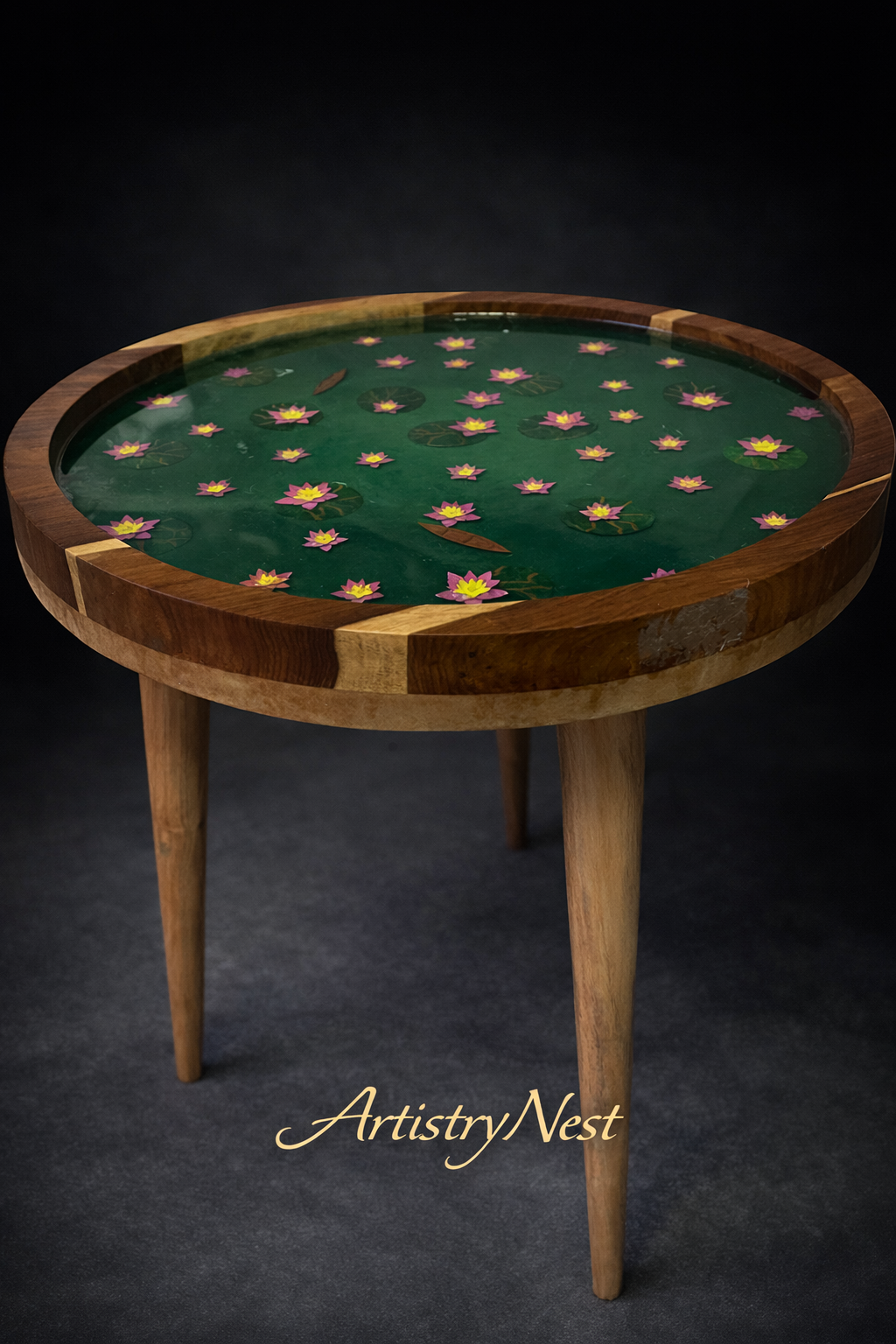 Resin Lotus pound table